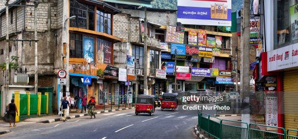 Town of Matale in Sri Lanka